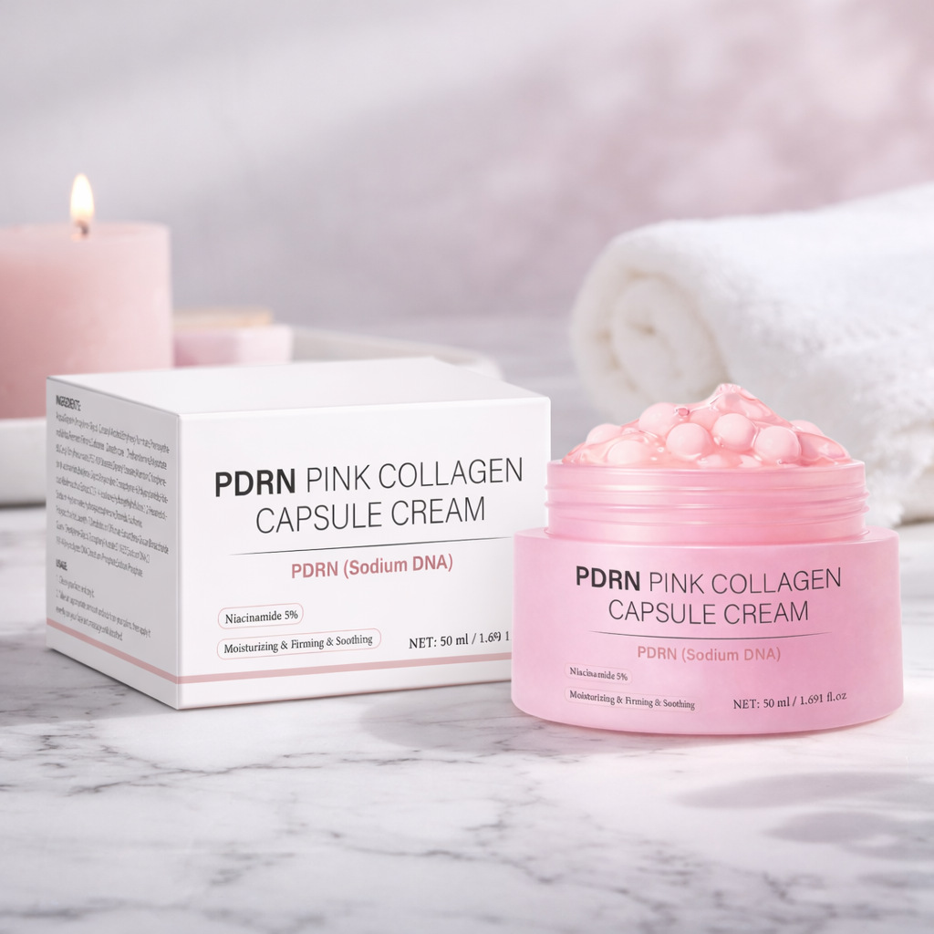 Skincare Glowing - Krim Kapsul Kolagen 50Ml untuk Pelembab