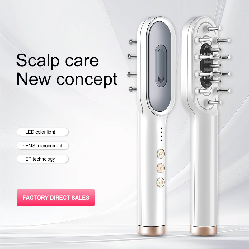 Skincare Glowing - KSKIN sisir pijat elektrik terapi lampu