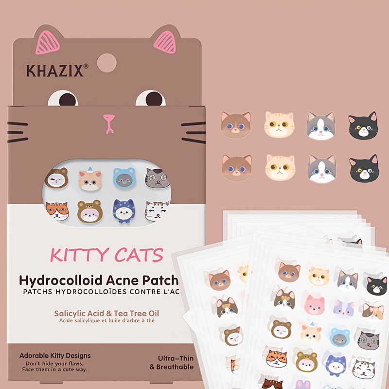 Face Moisturizer - 120PCS Plester Jerawat Motif Kucing Kartun
