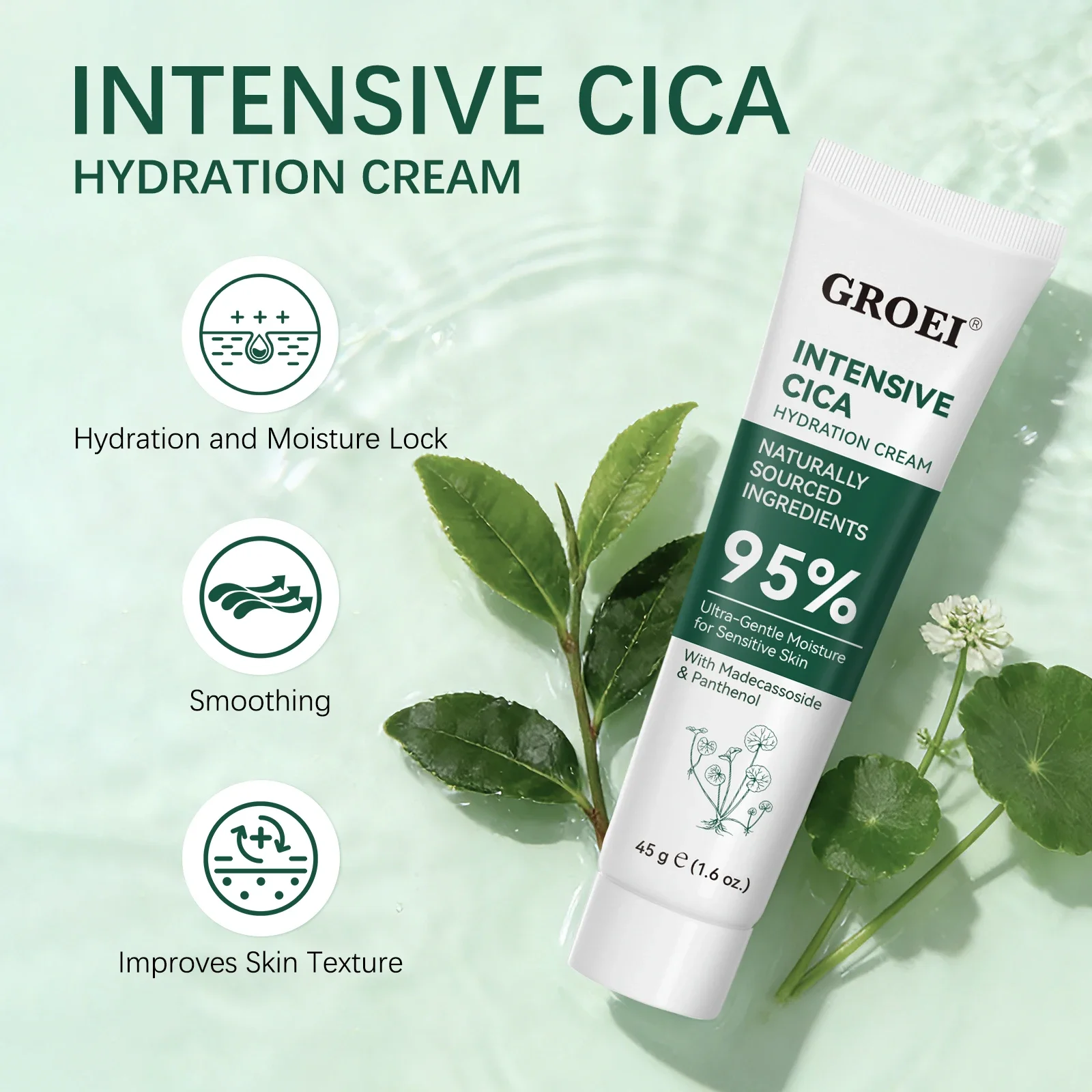 Skincare Glowing - GROEI Krim Pelembap Rumput Salju 45g