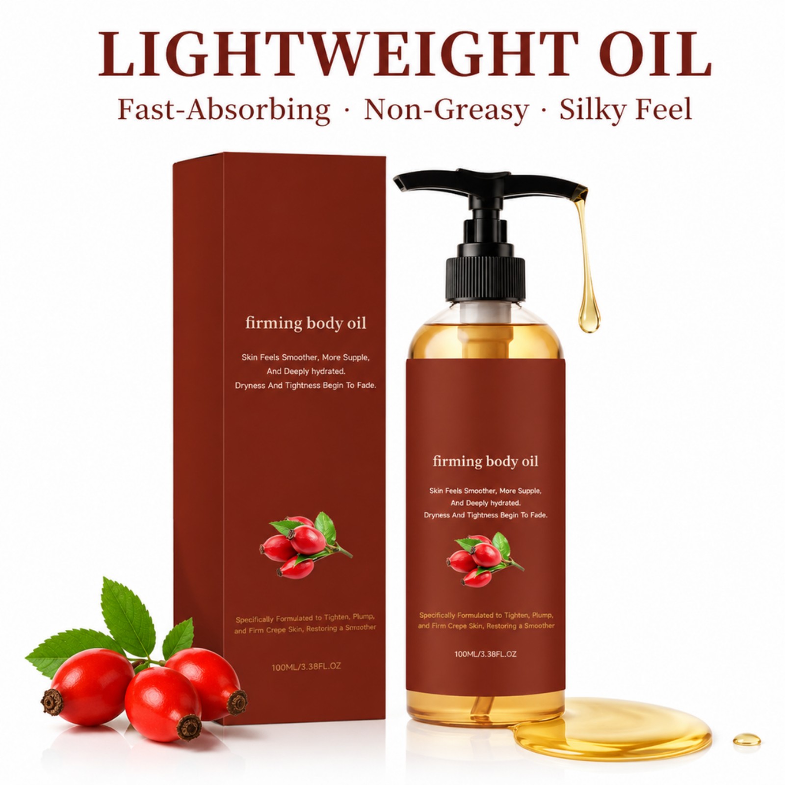 Minyak Tubuh Pengencang Rosehi - Face Oil Rosehip ulasan dan harga