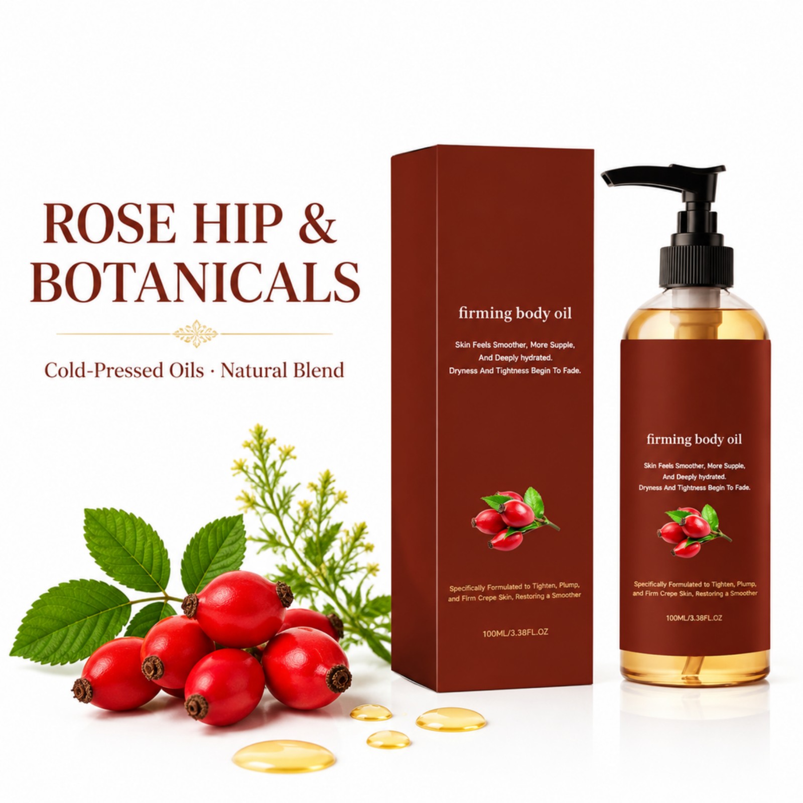 Minyak Tubuh Pengencang Rosehi - Face Oil Rosehip ulasan dan harga
