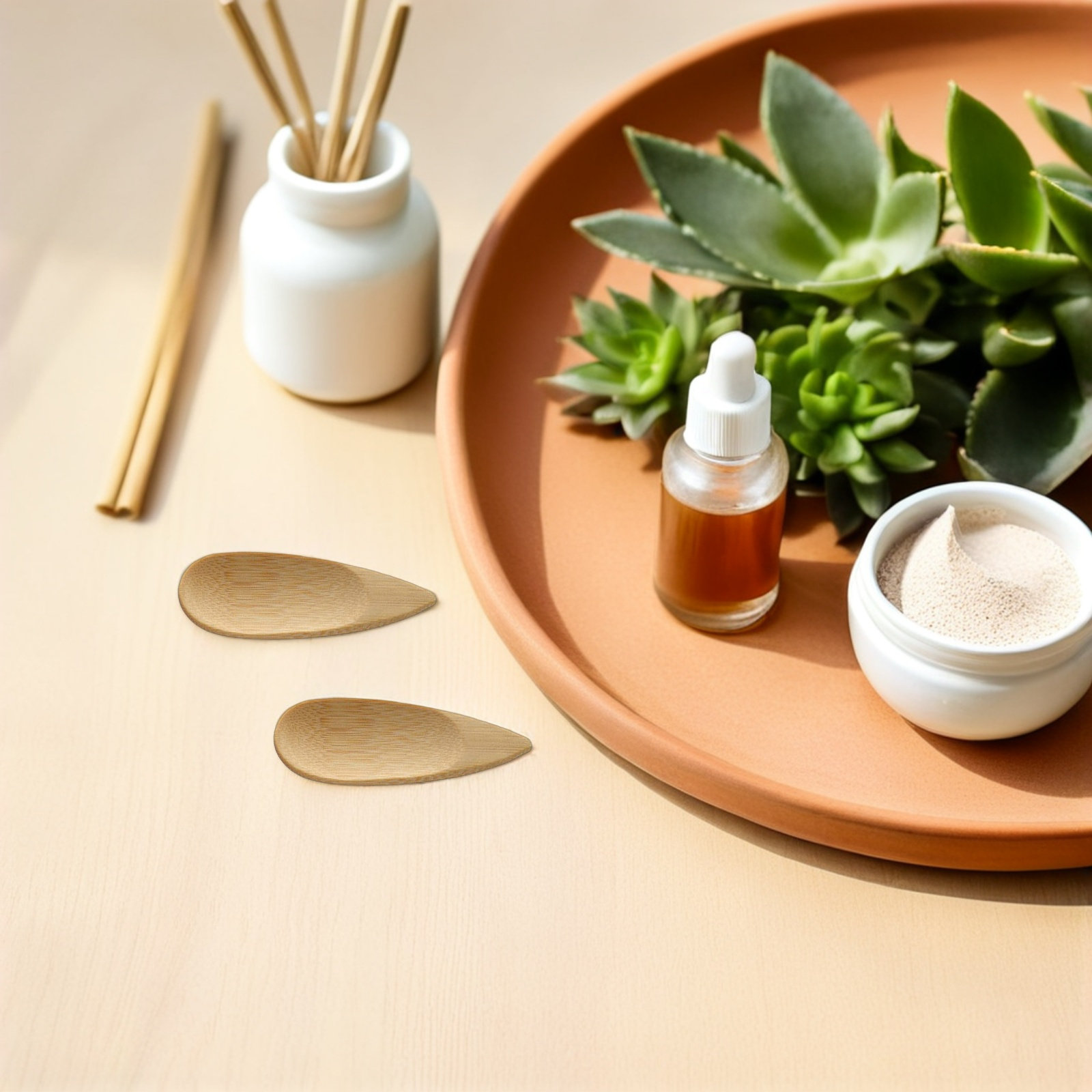 20 Buah Sendok Krim Wajah Bamb - Face Mask Skincare ulasan dan harga