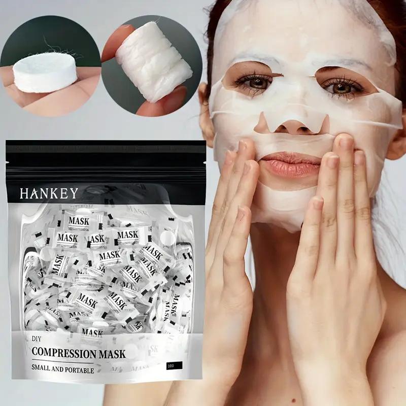 **100PCS Masker Wajah Terkompr - Face Mask Skincare ulasan dan harga