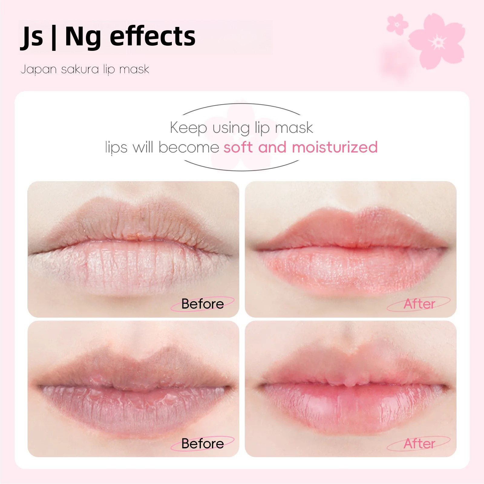 Masker Bibir Kolagen Sakura Je - Night Cream ulasan dan harga