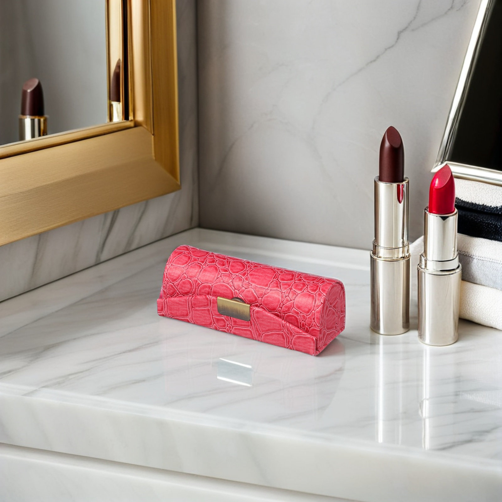 Kotak Lipstik Bahan PU, Tempat - Lip Balm ulasan dan harga