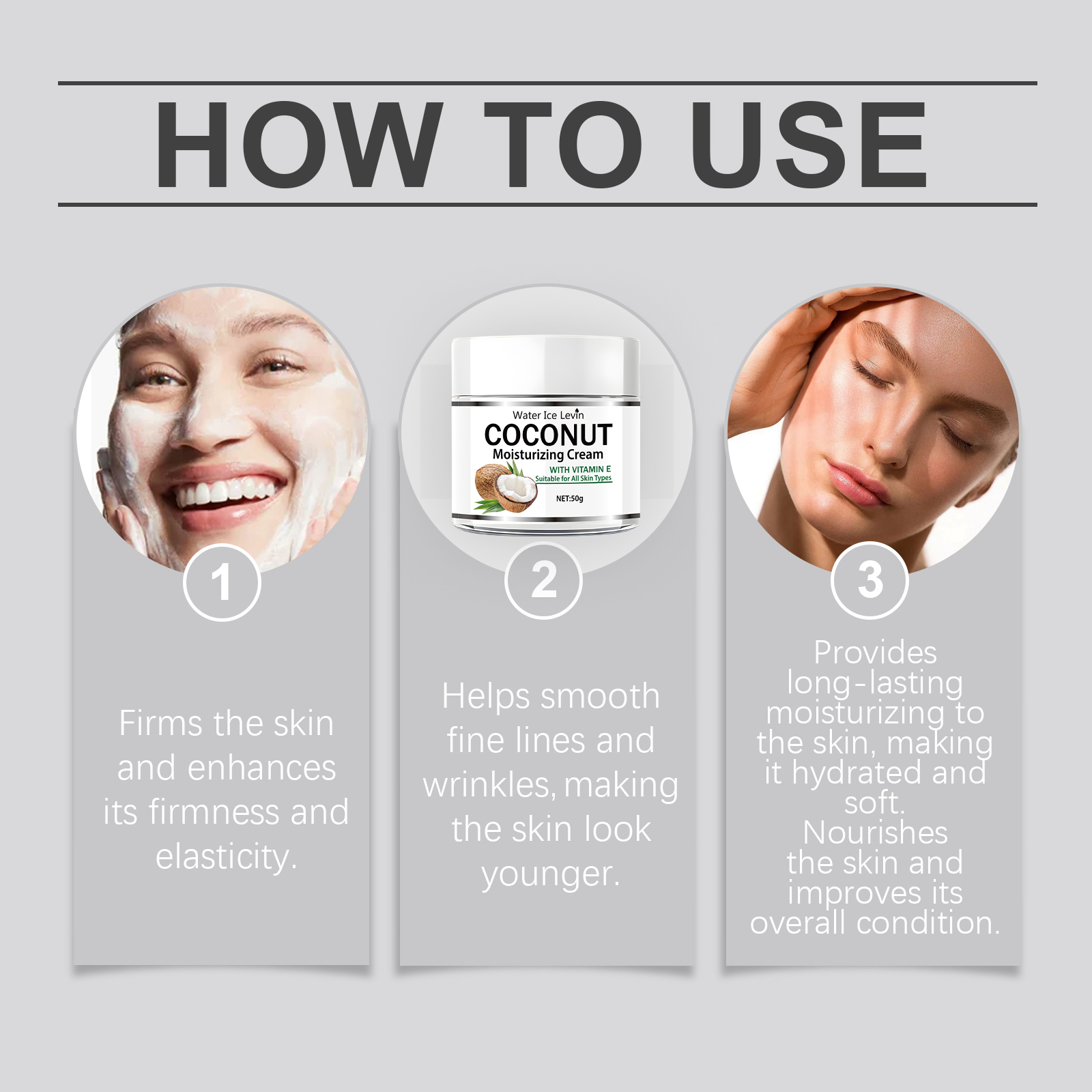 Krim Pelembap Minyak Kelapa 50 - Skincare Glowing ulasan dan harga