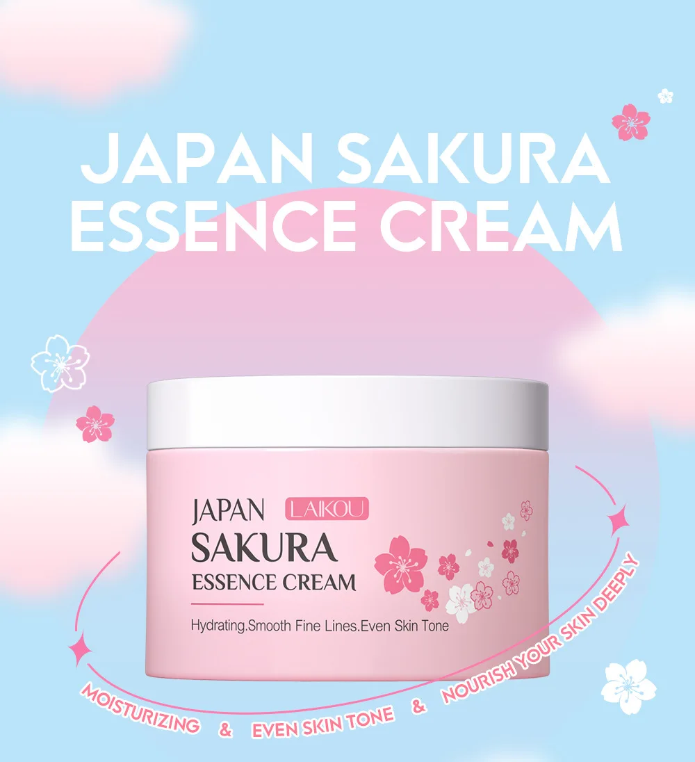 LAIKOU Krim Esens Sakura Jepan - Vitamin C Serum ulasan dan harga