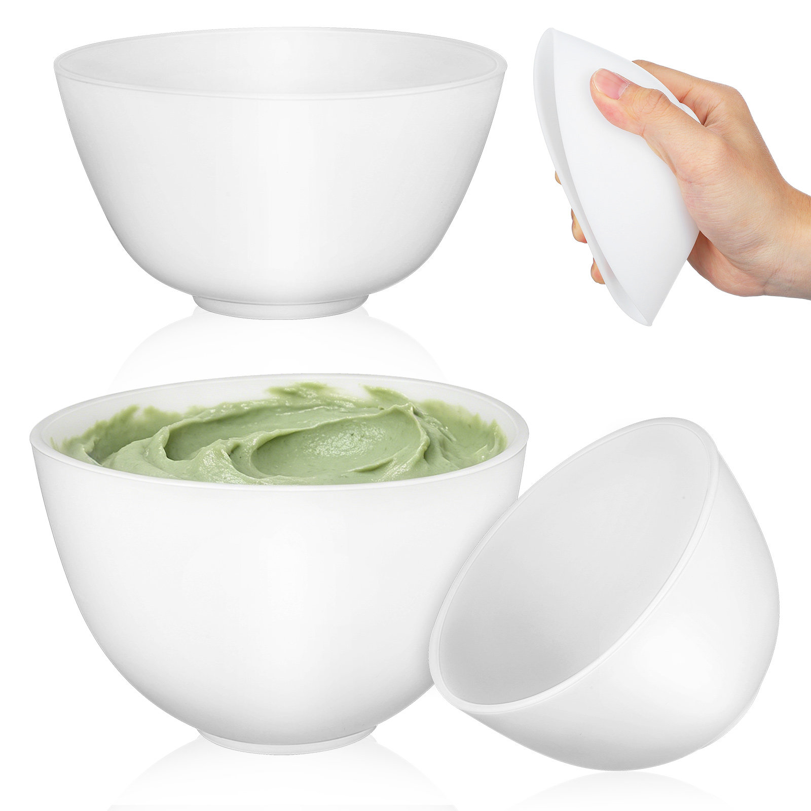3 Buah Mangkuk Masker Silikon, - Body Lotion ulasan dan harga