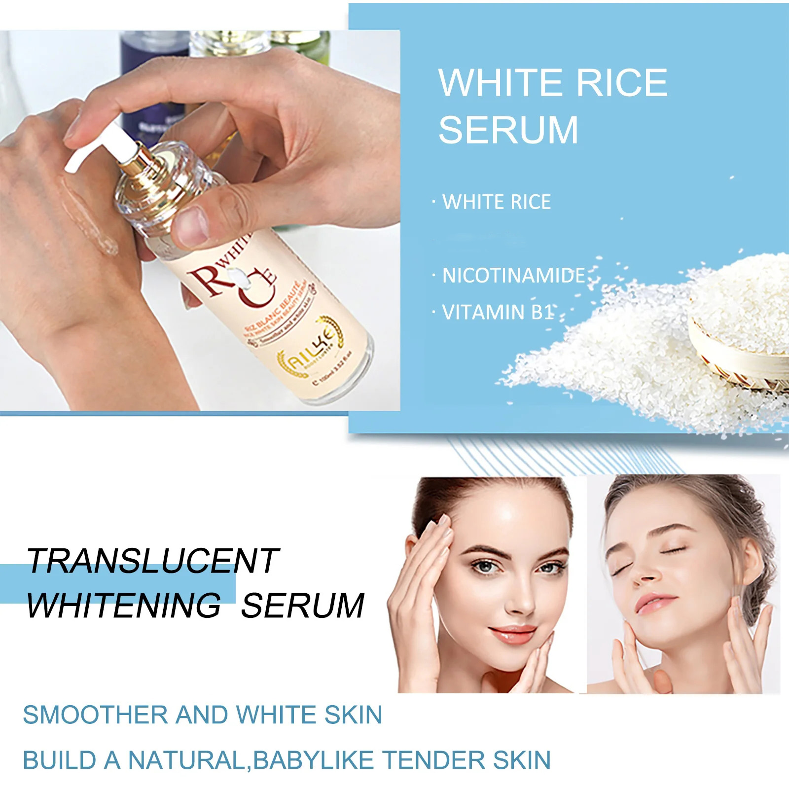 AILKE Losion pemutih badan Mul - Vitamin C Serum ulasan dan harga