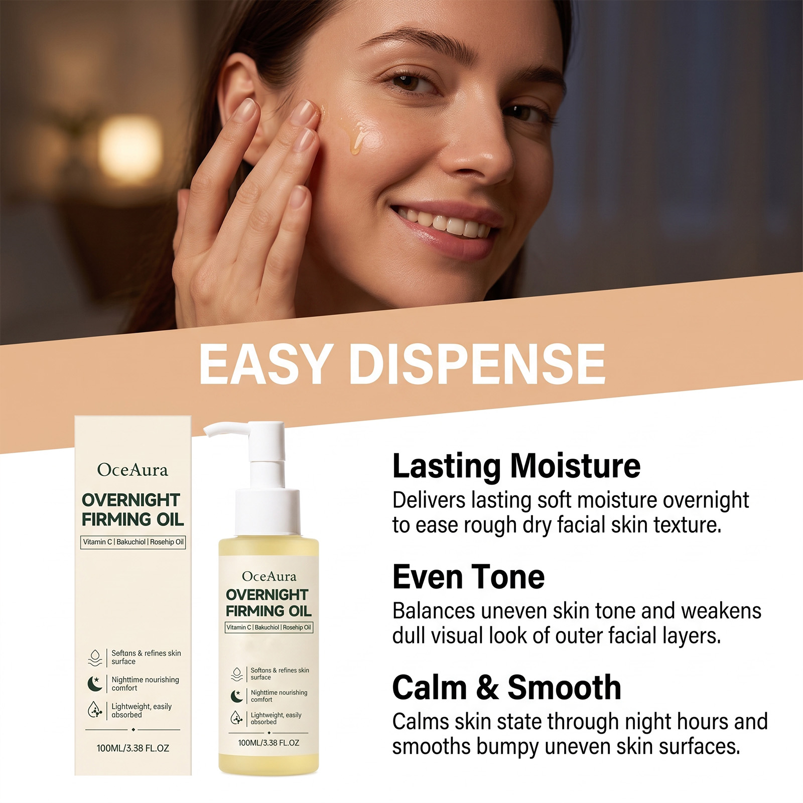 Minyak Wajah Pengencang dan Me - Face Oil Rosehip ulasan dan harga